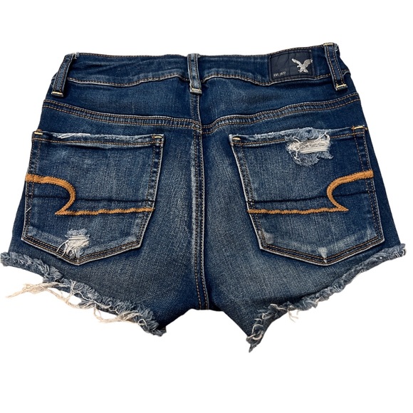 High Rise Jean Shorts, Super Stretch, American Eagle, Size 2 - Picture 2 of 2